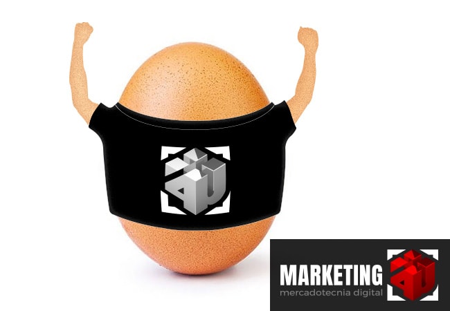 El huevo más famoso de Instagram visita a Marketing 4U