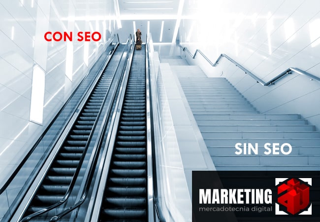 Impulsar tu negocio con SEO, tan fácil como llegar a la cima con escaleras eléctricas