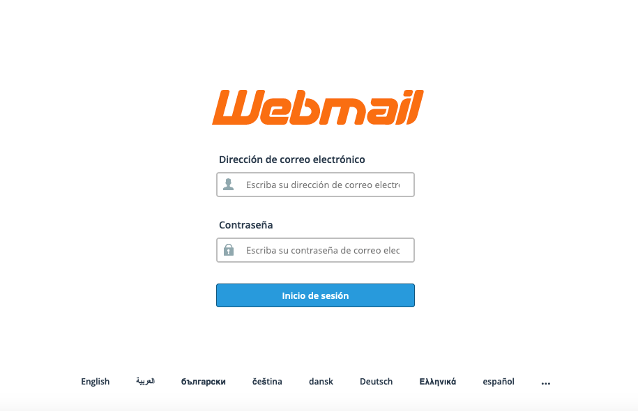 Cambiar la contraseña a tu correo de webmail