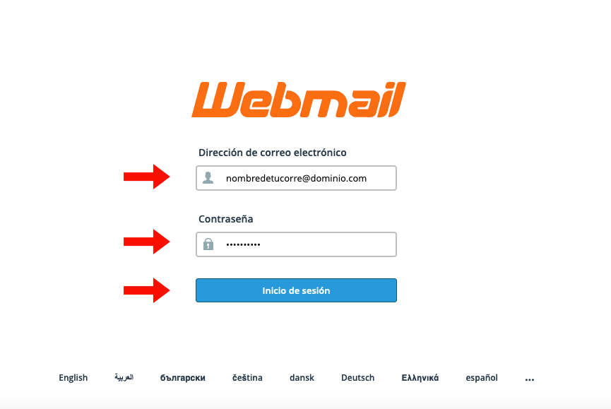 Cambiar la contraseña a tu correo de webmail